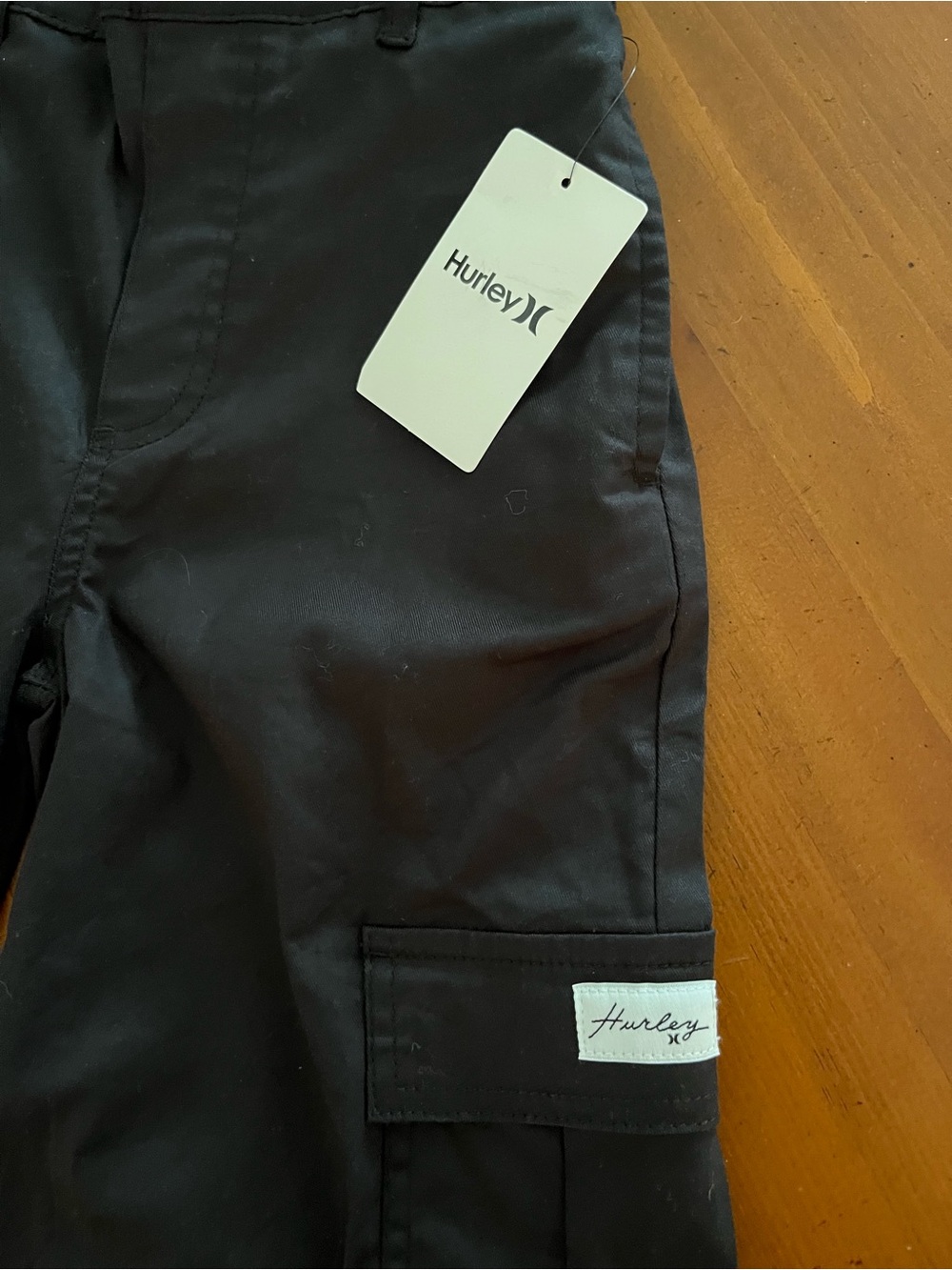 NWT New!! Girl’s Hurley Black Cargo Pants - Picture 6 of 10